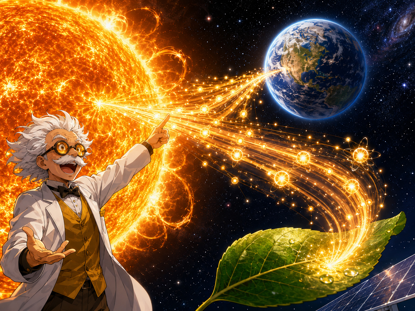 Photons and sunlight journey