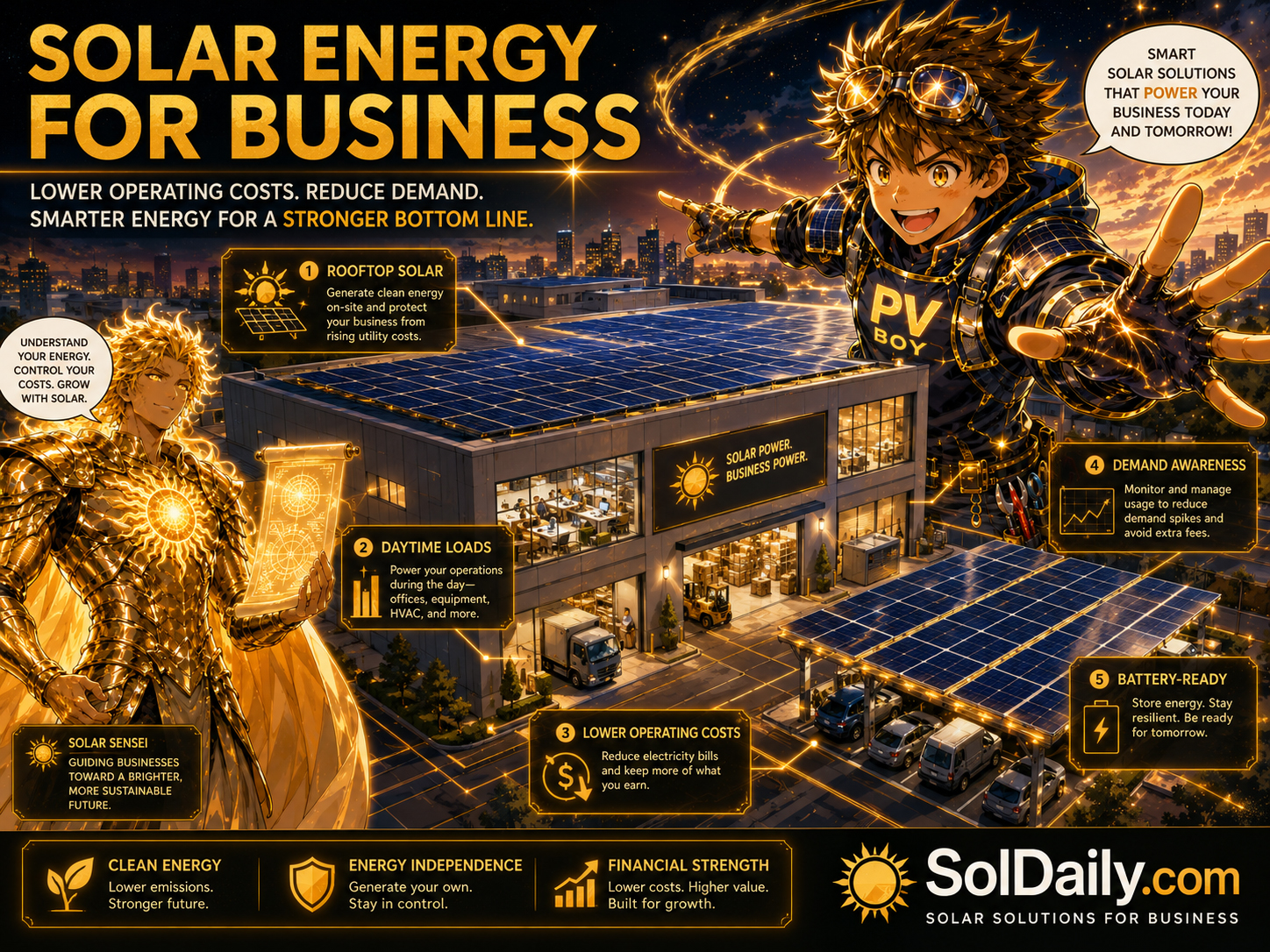 Solar energy for business