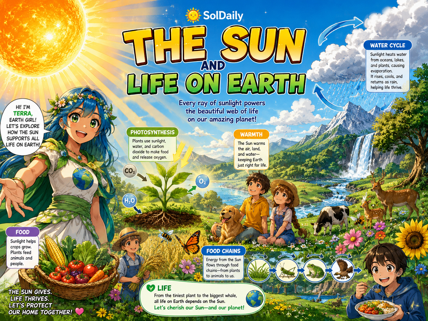 The Sun and life on Earth
